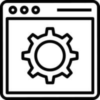 Ausrüstung Rahmen Symbol Symbol Vektor Bild. Illustration von das industriell Rad mechine Mechanismus Design Bild