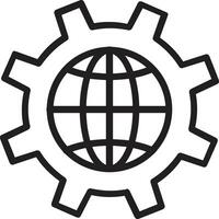 Ausrüstung Rahmen Symbol Symbol Vektor Bild. Illustration von das industriell Rad mechine Mechanismus Design Bild