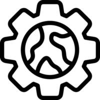 Ausrüstung Rahmen Symbol Symbol Vektor Bild. Illustration von das industriell Rad mechine Mechanismus Design Bild