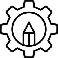 redskap miljö symbol ikon vektor bild. illustration av de industriell hjul mekanik mekanism design bild