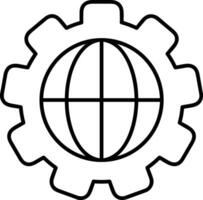 Ausrüstung Rahmen Symbol Symbol Vektor Bild. Illustration von das industriell Rad mechine Mechanismus Design Bild