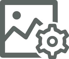 Ausrüstung Rahmen Symbol Symbol Vektor Bild. Illustration von das industriell Rad mechine Mechanismus Design Bild