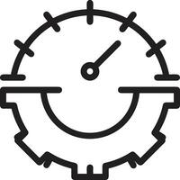 Ausrüstung Rahmen Symbol Symbol Vektor Bild. Illustration von das industriell Rad mechine Mechanismus Design Bild