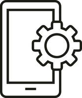 Ausrüstung Rahmen Symbol Symbol Vektor Bild. Illustration von das industriell Rad mechine Mechanismus Design Bild