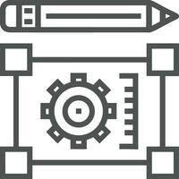 Ausrüstung Rahmen Symbol Symbol Vektor Bild. Illustration von das industriell Rad mechine Mechanismus Design Bild