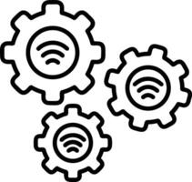 Ausrüstung Rahmen Symbol Symbol Vektor Bild. Illustration von das industriell Rad mechine Mechanismus Design Bild