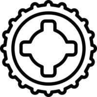 redskap miljö symbol ikon vektor bild. illustration av de industriell hjul mekanik mekanism design bild