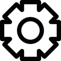 Ausrüstung Rahmen Symbol Symbol Vektor Bild. Illustration von das industriell Rad mechine Mechanismus Design Bild