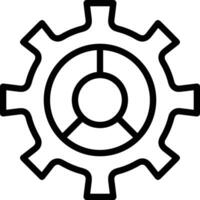 Ausrüstung Rahmen Symbol Symbol Vektor Bild. Illustration von das industriell Rad mechine Mechanismus Design Bild