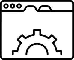 Ausrüstung Rahmen Symbol Symbol Vektor Bild. Illustration von das industriell Rad mechine Mechanismus Design Bild