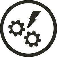 Ausrüstung Rahmen Symbol Symbol Vektor Bild. Illustration von das industriell Rad mechine Mechanismus Design Bild