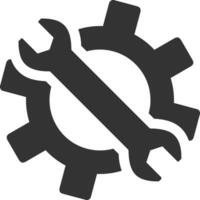 Ausrüstung Rahmen Symbol Symbol Vektor Bild. Illustration von das industriell Rad mechine Mechanismus Design Bild