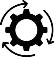 Ausrüstung Rahmen Symbol Symbol Vektor Bild. Illustration von das industriell Rad mechine Mechanismus Design Bild