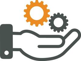 Ausrüstung Rahmen Symbol Symbol Vektor Bild. Illustration von das industriell Rad mechine Mechanismus Design Bild