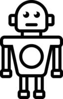 Liniensymbol für Roboter vektor