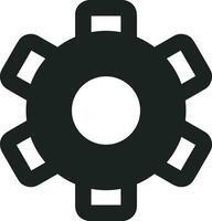 Ausrüstung Rahmen Symbol Symbol Vektor Bild. Illustration von das industriell Rad mechine Mechanismus Design Bild