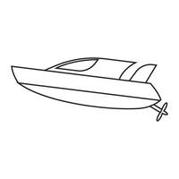 Schnellboot Symbol Vektor