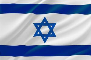 Flagge Israel. 3d Vektor Illustration