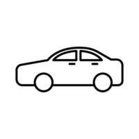 bil ikon med linje begrepp. vektor illustration