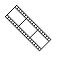Film Streifen Symbol im Linie vektor