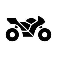 Fahrrad Glyphe Symbol Design vektor