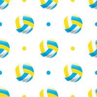 volleyboll boll sömlös mönster bakgrund. vektor