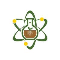 bio Chemie Labor mit Symbol Physik Logo Design Vorlage Vektor Illustration sehr elegant und Luxus