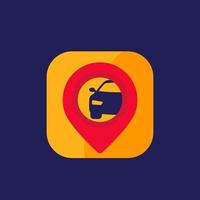 Carsharing-App-Vektorlogo vektor