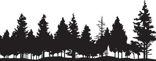Wald Vektor Silhouette Illustration 11
