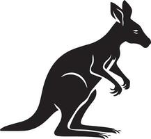 Känguru Tier Vektor Silhouette Illustration 15