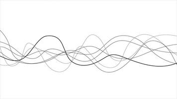 abstrakt kurva Vinka tunn linje vågig vektor bakgrund