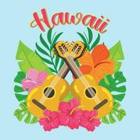 farbig tropisch Hawaii Hintergrund Vektor Illustration