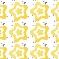 gyllene stjärna form mönster bakgrund vektor illustration