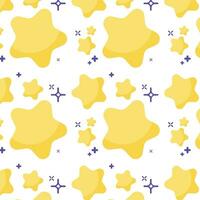 golden Star gestalten Muster Hintergrund Vektor Illustration