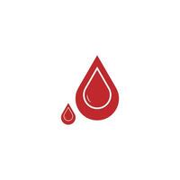 Mensch Blut Logo Vorlage Vektor Symbol Illustration Design auf Weiß Hintergrund.