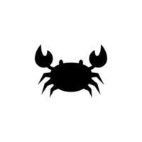 krabba silhuett ikon illustration mall för många ändamål. isolerat på vit bakgrund vektor