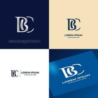 bc Initiale Beschriftung modern Luxus Logo Vorlage zum Geschäft vektor