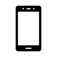 Handy, Mobiltelefon Telefon Glyphe Symbol Design vektor