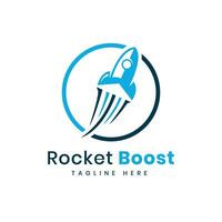 raket lyft logotyp mark design kreativ modern begrepp för företag och finansiera vektor