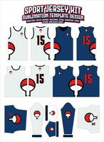 uchiha Clan Symbole Jersey Design Sportbekleidung Layout Vorlage vektor