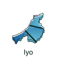 Karte Stadt von iyo Design, hoch detailliert Vektor Karte - - Japan Vektor Design Vorlage, geeignet zum Ihre Unternehmen