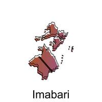 Karte Stadt von imabari Design, hoch detailliert Vektor Karte - - Japan Vektor Design Vorlage, geeignet zum Ihre Unternehmen