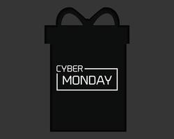 cyber måndag present papper mall vektor