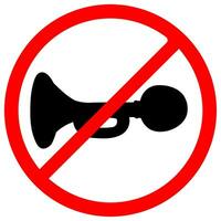 Nein Hupen - - tun nicht hupen Ihre Horn vektor