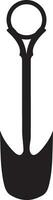 Schaufel Vektor Silhouette Symbol schwarz Farbe 2