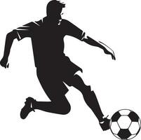 Fußball Spieler Vektor Silhouette Illustration