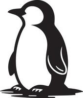 Pinguin eben Stil Vektor Silhouette 8