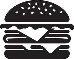 Burger Vektor Silhouette Illustration 15