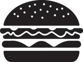 Burger Vektor Silhouette Illustration 19