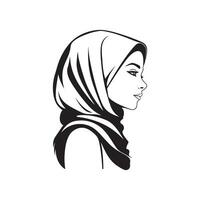 hijab bild vektor, konst och illustration vektor